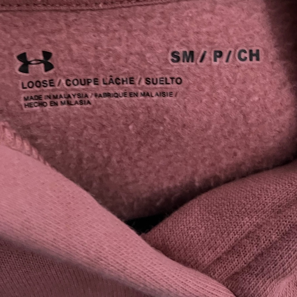 Under Armour Dusty Rose Pullover Hoodie Sweatshirt - Picture 3 of 3